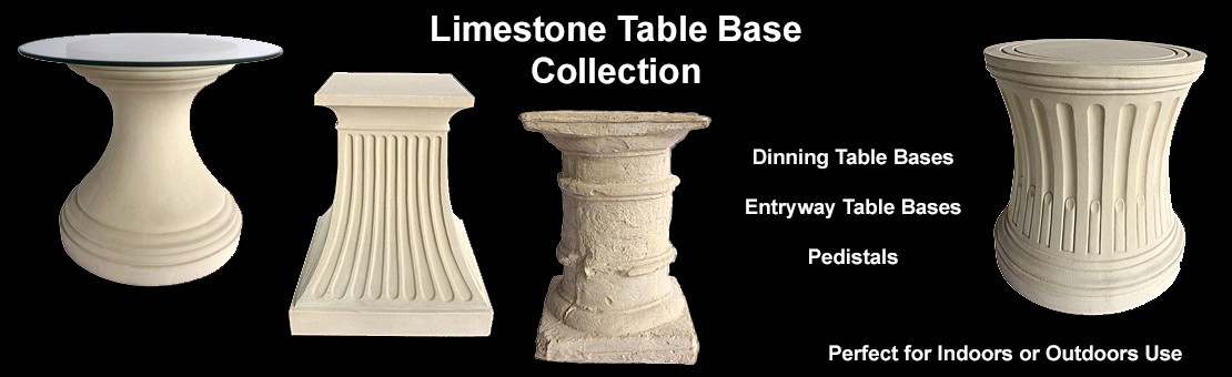 Limestone Dining Table Bases